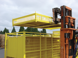 Pallet Storage For Temporary Fencing