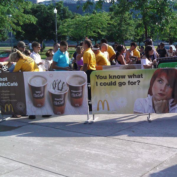 Barrier Jackets with McDonald’s Messages