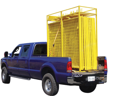 Truck Carrying Perimeter Patrol Fencing