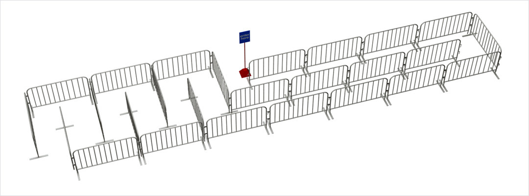 Steel Barricade Line