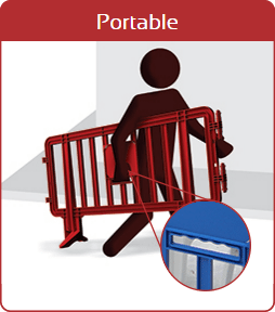 Portable plastic barriers