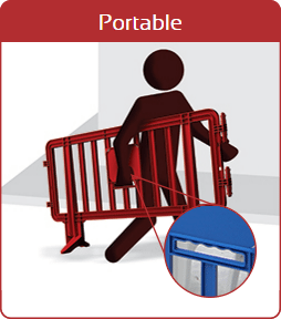 Portable Plastic Barriers