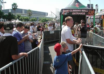 X-Games Steel Barrier Controlling Crowd