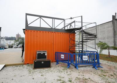 Barrier Block Off Stairway To Stage