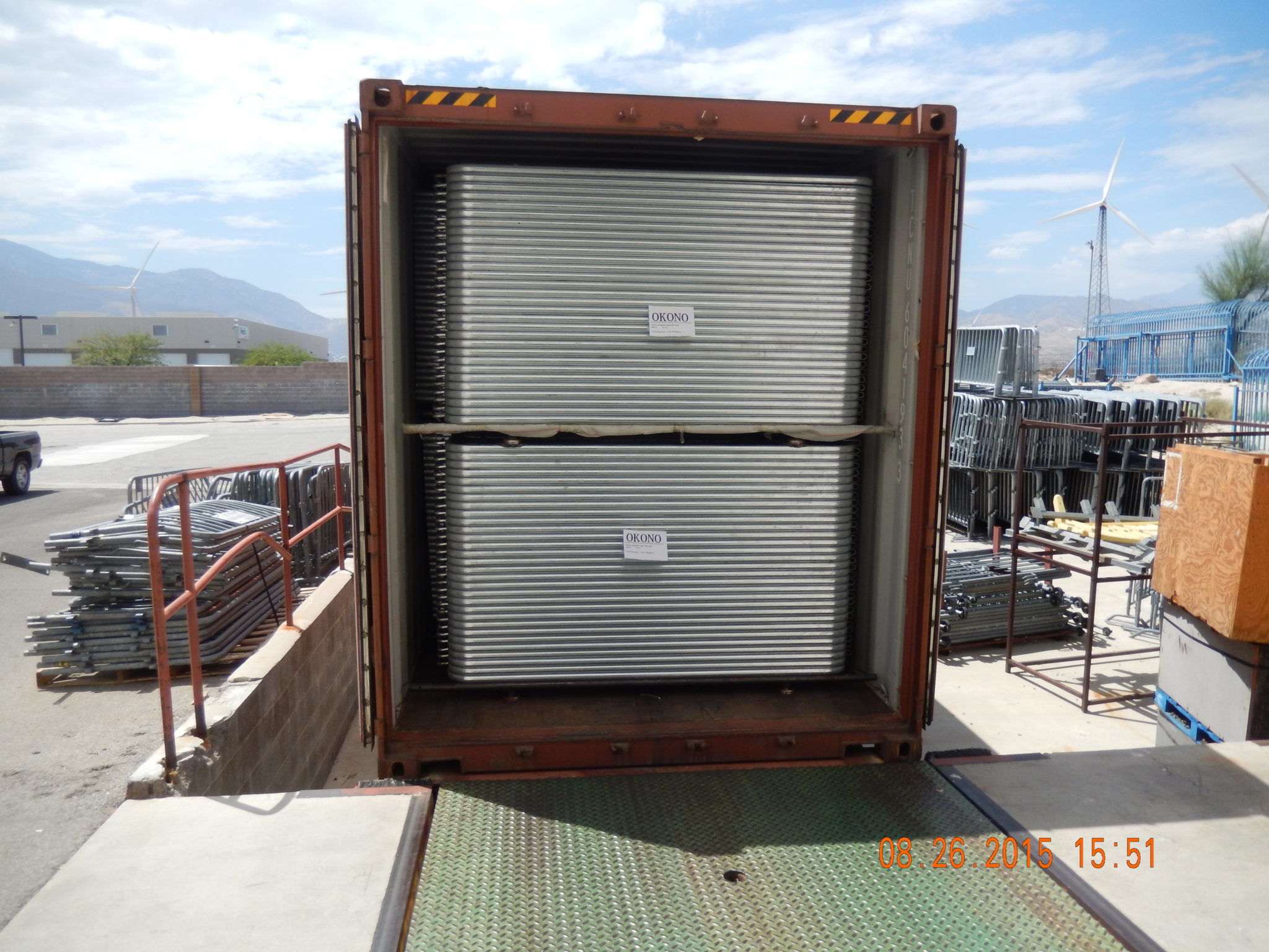 Shipping Steel Barriers