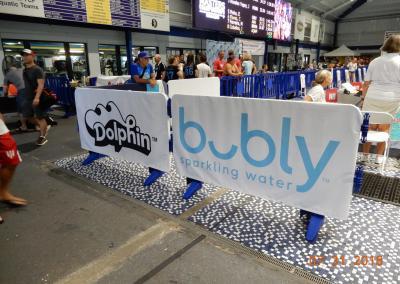 Line Queuing Barriers With Banners