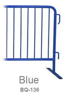 Blue Painted Barrier