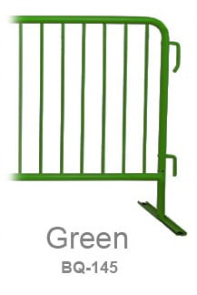 Painted Green Metal Barricade