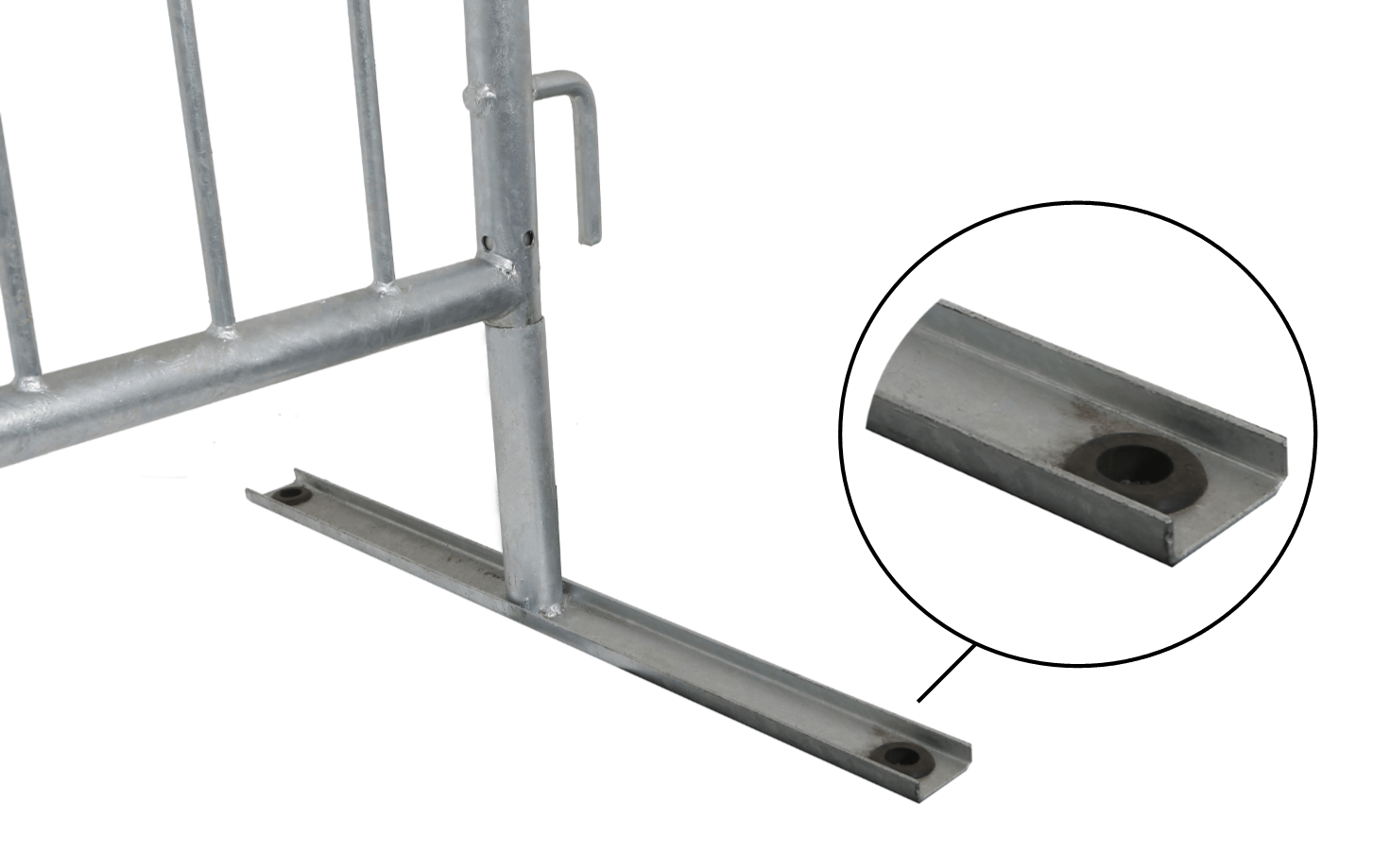 Flat Foot Steel Barrier