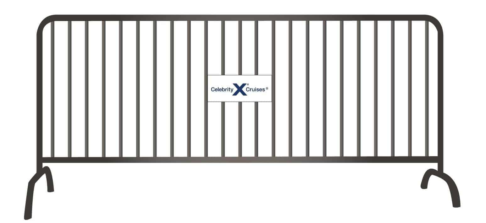 Steel barrier decal Decal on steel barrier
