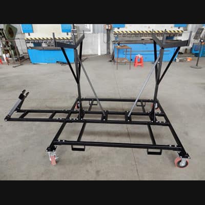 A Steel Barrier Pull Cart