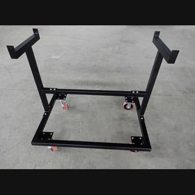 A steel barrier push cart