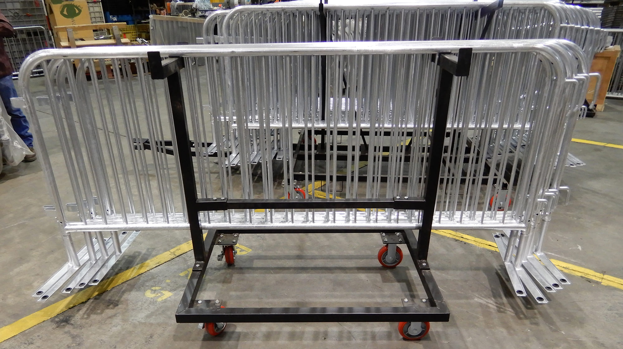 Steel Barrier Push Carts 1