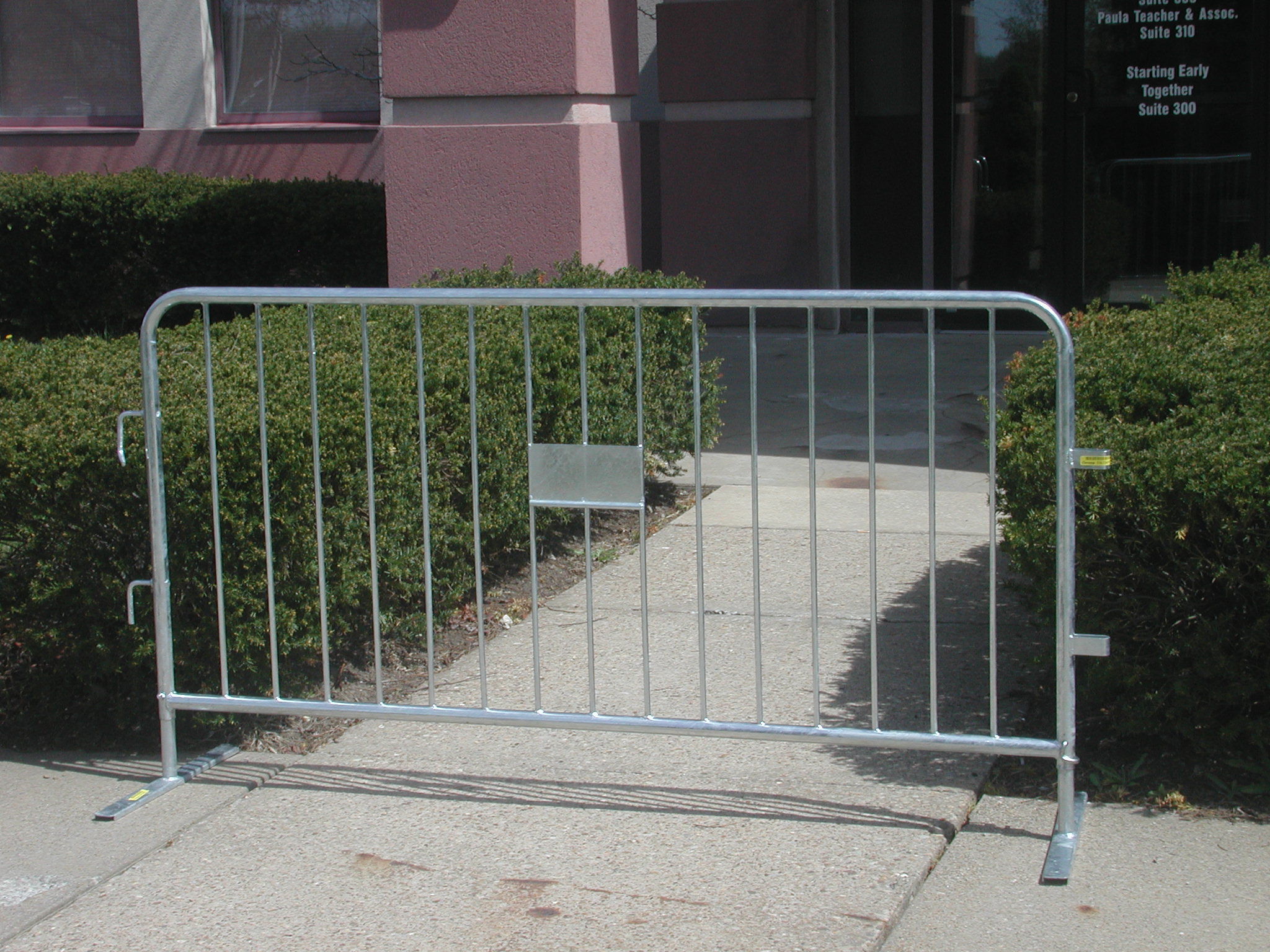 Crowd Control Barrier With Decal