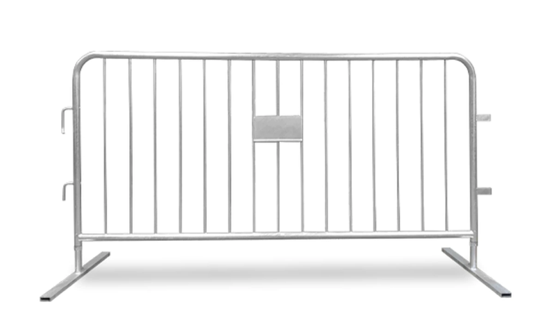 Heavy Duty Crowd Control Barricades 6.5 Foot Or 2 Meter Flat Bases