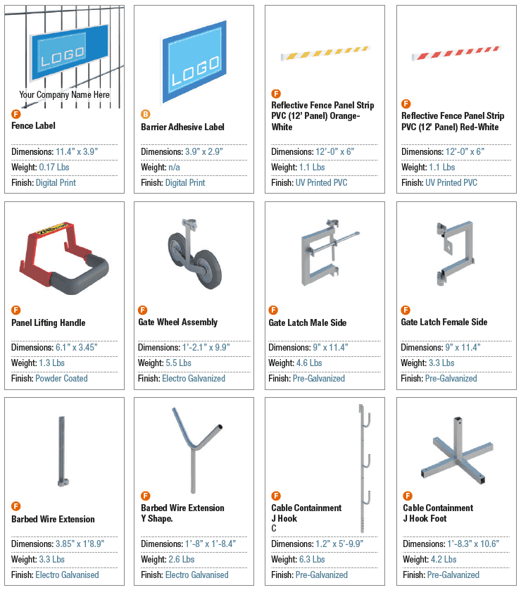 Mesh Fence Accessories