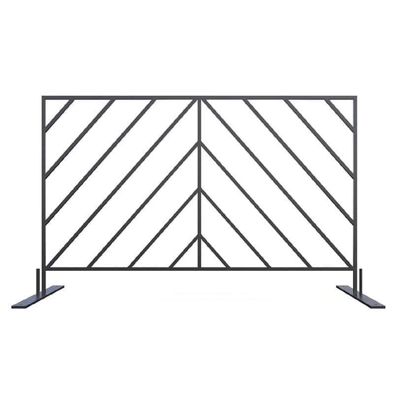 Decorative Steel Fence Black Front